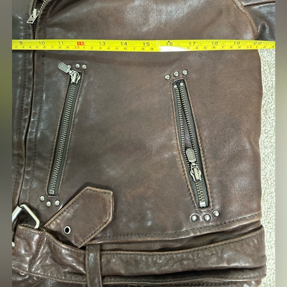 Brown Leather Women's Jacket - Picture 8 of 9
